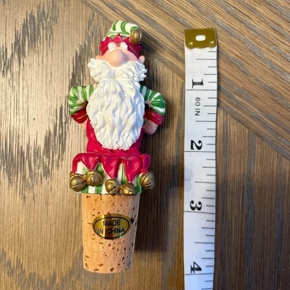 New in Box Christmas Elf Bottle Stopper